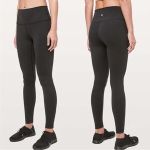 Lululemon Wunder Under High Rise Legging Tight Full-On Luon 29" Black US 6